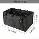 Under Seat Rollator Bag with Removable Hard Bottom | Anti-Sagging Walker Basket for 4 Wheels Rollator | Walker Accessories for Seniors, Storage Ipad, Books and Essentials(L)