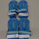 QUMY Dog Shoes for  Dogs, Dog Boots & Paw Protectors for Winter Snowy Day, Summer Hot Pavement, Water-Resistant in Rainy Weather, Outdoor Walking, Indoor Hardfloors Skid-Resistant Sole (Size 1: 1.8''x2.3''(W*L) (Pack of 4))