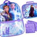 Disney Frozen Anna Elsa Olaf Trust Your Journey 5 PC Backpack Set Tote Bag 16"