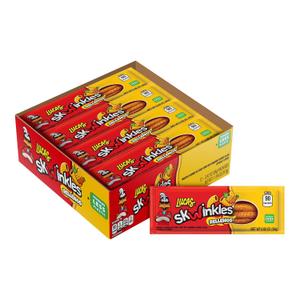 Lucas Skwinkles Pineapple - Tamarind Filled Flavored Sweet & Sour Candy Strips, 0.92oz - 12 Pieces for Treats, Fruit, Parties, Piatas Great for Easter Baskets (EXP 12/26/26)