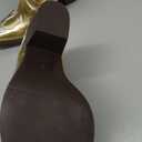 Western Boots for Women Metallic Embroidered Pointed Toe Cowgirl Boots Chunky Heel Pull-On Short Cowboy Boots Wide Calf Country Ankle Boots (8)