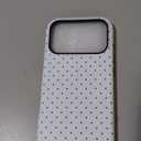 Jusy Compatible with MagSafe Polka Dot Case for iPhone 17 Pro, Cute Aesthetic Polka Dots Magnetic Phone Case, Soft TPU and Hard PC Protective Phone Cover for Women Girls (Matte) - White
