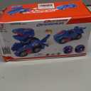Toys for 3-6 Year Old Boys Transforming Car Toys with LED Light and Music Dinosaur Toy Birthday Gifts for 4 5 6 7 Year Old Boy (Blue)