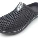 Amoji Unisex Garden Clogs Shoes Slippers Sandals AM1702 (10 Women/8.5 Men, Grey)