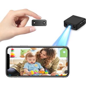 Crazytree Hidden Camera, 1080p HD Mini Spy Camera, WiFi Wireless Camera, Indoor Surveillance Camera for Pet Baby, Nanny Cam with Night Vision, Motion Detection