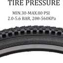 Hycline 2-Pack Mountain Bike Tires Set: 20/24/26/27.5-inch Folding Replacement High-Performance Wear-Resistant Bicycle Tires and Pair Inner Tubes with Tire Levers for MTB Off-Road Bike