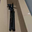 Pyle Mount Holder Heavy Duty Rubber Capped Tripod, Adjustable Height from 36.2 x 58.0 inches, Locking Safety PIN and 35mm Compatible Insert, On-Stage or In-Studio Use - PSTND1 (Single)