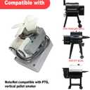 3.0RPM Auger Motor Parts Compatible with Traeger, Pit Boss, Camp Chef Wood Pellet Grills Smokers, Replacement AC120V 60Hz Universal Barbecue Feeding Gear
