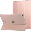 MoKo Case Fit 2018/2017 iPad 9.7 5th / 6th Generation - Slim Lightweight Smart Shell Stand Cover with Translucent Frosted Back Protector Fit Apple iPad 9.7 Inch 2018/2017, Rose Gold(Auto Wake/Sleep)