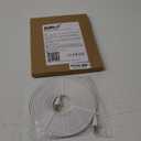 Cat8 Ethernet Cable, Outdoor&Indoor, 25 FT Heavy Duty High Speed Cat 8 LAN Network Cable, 40Gbps 2000MHz RJ45 Flat Internet Computer Patch Cord, Weatherproof S/FTP UV Resistant for Router/Modem/Gaming (White)