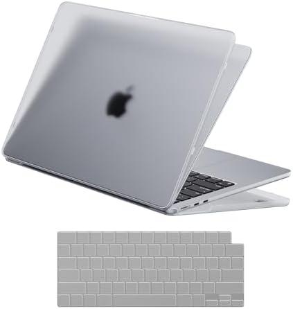 Soonjet Invisible Armor for MacBook Air 15 inch Case 2025 2024 2023 M4 M3 M2 [Same as Bare Device] [Scientific Slim] Protective Hard Shell Translucent Cover Laptop - Matte Clear