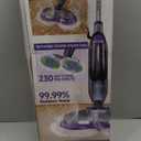 Rotating Steam Mop with Scrub Pads, LED Headlights, Adjustable Spin Control, Extra-Large Tank & Swivel Steering All Hard Floors