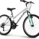 Huffy Stone Mountain Hardtail Mountain Bike for Boys/Girls/Men/Women, 20"/24"/26" Sizes, 6 or 21 Speed Shimano Twist Shifting, Front or Dual Suspension, Comfort Saddle, Sleek Colors