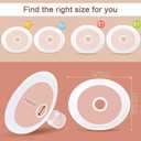 PumpMom-us 19mm Soft Rim Flanges Compatible with Spectra S2 S1 9 Plus Breastpumps Accessories, Replacement Breast Shield and Duckbill Valves for Spectra Pump Parts and 19 Flange