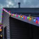 C9 Christmas Lights Outdoor, 33ft 50 LEDs Christmas String Lights with 8 Modes, 5 Sets Connectable, IP65 Waterproof Outdoor Indoor Vintage Fairy Lights for Christmas Tree Holiday Party Decor