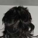 Mullet Wig for Women Black Shoulder Length Shaggy Layered Wig Curly 80s Wigs Heat Resistant Cosplay Daily Hair Wigs (Black)