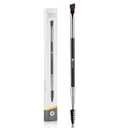 KINGMAS Eyebrow Brush Spoolie Professional Duo Angled Eye Brow Brush for Lining and Shaping Brows or Lashes (Black)