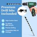 2pcs Ship Auger Drill Bit 19 x 300mm (Approximate 3/4 x 12 Inch), Wood Auger Bit with 11mm Hex Shank