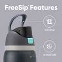 Owala FreeSip Insulated Stainless Steel Water Bottle with Straw for Sports, Travel, and School BPA-Free Sports Water Bottle, 40 oz, Foggy Tide