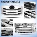 Front Chrome Grill Grille fit for 2011+ Hino 238 258 268 338 Semi Trucks