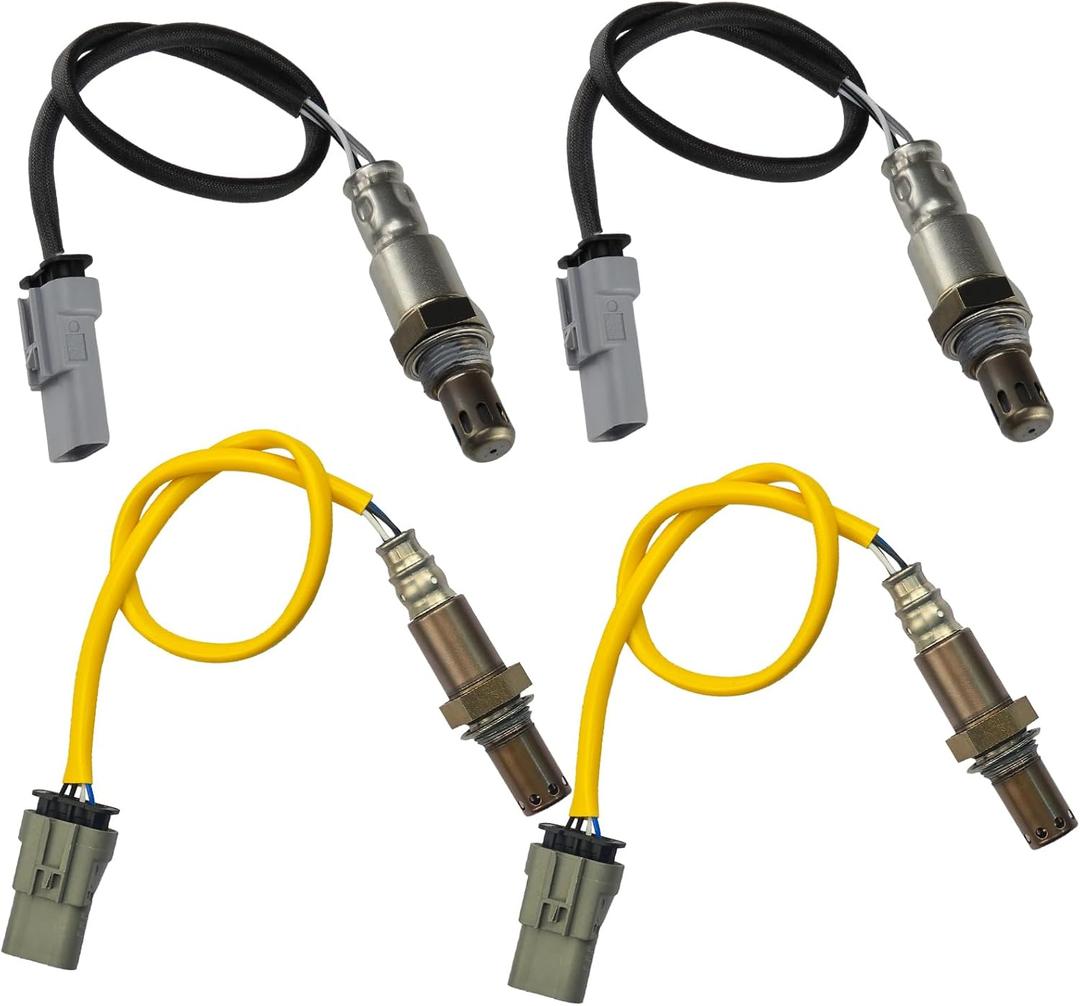 4PCS Downstream and Upstream Oxygen O2 Sensor Compatible with Cadillac Escalade, Chevrolet Silverado 1500 Suburban Tahoe, Gmc Sierra 1500/ Sierra 1500 Limited/Yukon/Yukon XL 6.2L 5.3L 4.3L
