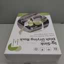 JASIWAY Dish Drying Rack in Sink, Expandable Stainless Steel Dish Drainers for Kitchen Counter, Dish Dryer Rack for Inside Sink, Over The Sink Dish Racks with Utensil Holder, Silver