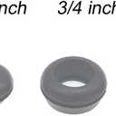 Rubber Grommets 3/4 Inch ID, Donut Rubber Grommet Ring drilled 1 1/8 Inch Hole using SCH40 1/2 inch Hydroponic PVC pipe and 25mm or 3/4 Inch Barbed Elbow Tee Straight Y Connector (Pack of 25)