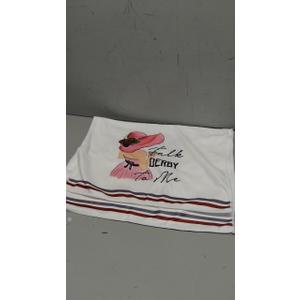 Artoid Mode Rose Lady Talk Derby to Me Kentucky Home Kitchen Dish Towels, 18 x 26 Inch Ultra Absorbent Coffee Tea Bar Hand Towels Bathroom Gift for Cooking Baking Set of 2