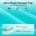 Inflatable Pregnancy Pillow,Full Body Pregnancy Mattress with Hole for Belly Chest/Head,Pregnancy Pillows for Prone Sleeping,Relieves Back Pain-Portable for Massage,Home,Trave (Teal)