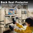 XDV Car Seat Organizers,Multi-functional Back Seat Protectors, Storage Pouches, Child kicking prevention and Tray Holders (for Cars, Kids, Seat Back and Rear Seats) (Beige, 2 Pcs)