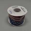 Ribbli Patriotic Stars and Stripes Wired Satin Ribbon, American Flag Ribbon 2-1/2 Inch x Continuous 10 Yard, Red/White/Blue, 4th of July Ribbon for Big Bow, Wreath, Tree Decoration