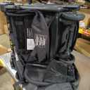 Mompush Nexis Carbon Travel Stroller, Ultra-Lightweight 11.5 lbs, Compact & Airplane Carry-On Approved, One-Second Auto-Fold, One-Hand Full Recline, from Birth to 50 lbs, JPMA Certified, Black