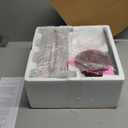 4 Light Rustic Chandelier, Farmhouse Lantern Fixture with Brushed White Oak Cage and Adjustable Chain, E12 Base Geometric Hanging Light Fixture Ceiling lighting for Entryway Kitchen Island, Indoor Use