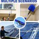 Buyplus 30FT Reach Solar Panel Cleaning Brush Kit with 5-24FT Telescoping Pole, Water Fed Window Cleaner Tool with 20" Brush, Soap Dispenser