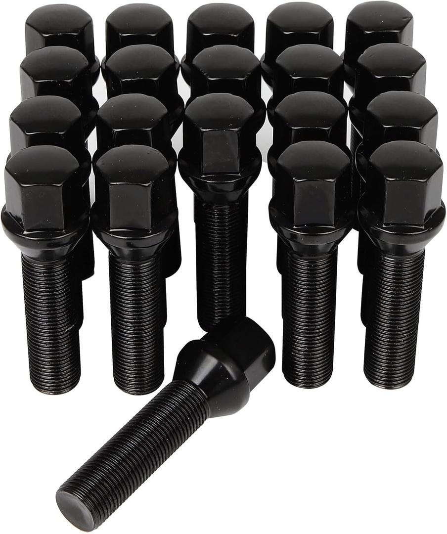 ECCPP 14x1.25 Wheel Lug Bolts 20PCS 69mm Over Tall 45mm Shank 60 Studs Set fit for 2012-2015 2018-2023 for BMW for 118i 2016-2021 for BMW for 120i 2014-2023 for BMW for 220i