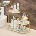 Gold Storage Rack, Bathroom Table Shelf, Perfume Tray, Beautiful Appearance, Super Capacity, Complete Your Daily Storage (QS-20-1) (QS-18)