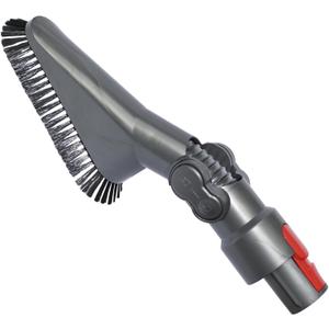 For Dyson Cordless V7 V8 V10 V11 V15: Soft Vacuum Dust Brush Attachment with Adjustable Angle - Perfect for Cleaning Vents, Ceiling Fans, Furniture, on Dressers, Bookshelves, Mini Blinds and Lamps