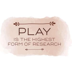 Children The Highest Form of Research Happiness Quote Wall Decal Decoration Play Quotes Life Quotes Life Motivation Inspiration Quotes Lasts Years and Easily Removable - Size: 30 in(W) x 18 in(H)