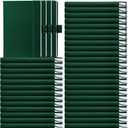 Laumoi 40 Pack Pocket Notebook Journals A6 Mini Hardcover Journal PU Leather Lined Notebooks 3.5 x 5.5 Inch Small College Ruled Notepad With Pen Holder for Writing Office School Supplies(Dark Green)