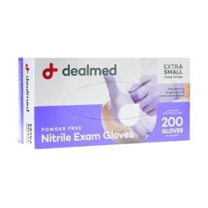 Dealmed Medical Exam Gloves 200 Count XS Nitrile Gloves, Disposable Non-Irritating Latex Free, Multi-Purpose Use for a First Aid Kit and Medical Facilities (Blue(Pack of 1))
