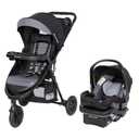 Baby Trend Passport Seasons All-Terrain Stroller Travel System with EZ-Lift PLUS Infant Car Seat, Dash Black