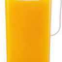 LocknLock Aqua Fridge Door Water Jug with Handle BPA Free Plastic Pitcher with Flip Top Lid Perfect for Making Teas and Juices, 2 Quarts, Clear (64 Ounces)