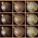 DN DECONATION Christmas Tree Ball Ornaments Set of 9, Brown & Green 3.14 Glass Ball Ornaments, Decorative Hanging Ornaments for Christmas Tree, Holiday Decorations Winter Decor Gift Indoor (Matte 3 Color and Gold)