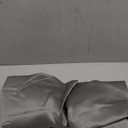 OWENIE Heidi Grey Kitchen Tiers 30 Inch Length 2 Panels Set for Dining Room, Light Filtering Curtains for Bathroom, Basement, Small Rooms, Rod Pocket Solid Curtain, 2 Pcs, Each 30" W x 30" L