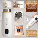 Nomad Portable Bottle Warmer  Wireless Baby Milk Warmer with 10500mAh Battery  Includes 2 Spoons & 2 Breastmilk Containers  Travel Baby Essential for Moms on The Go