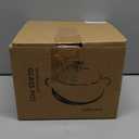 2450ML/83oz Glass Clear Saucepan with Lid,Best Handmade Easy Clean Heat Resistant Glass Cooking Pot for Noodles, Soup, Cereals, Fruits