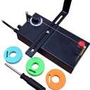 DRQG50-A Heat Cutting Ribbon Cutter, Electric Rope Cutter Thermal Supplies Portable with Screwdriver for Ribbon Braid Nylon Band Ropes Versatile Rope Ribbon Thermal Cutter with Fan
