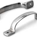 2PCS Boat Grab Handles Stainless Steel Boat Handrail 5.7" Heavy Duty Marine Door Grab Handle,Marine Rail, Grab Handle for Marine Yacht