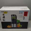 EanOruus Cold Press Juicer, 5.8" Wide Feed Chute Juice Extractor Machine with 400W, High Juice Yield, Slow Masticating Juicer for Whole Vegetables & Fruits, Gray-Stainless Steel