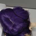 Dark Purple Wig with Bangs for Women,14 Inch Purple Wigs Short Wavy Wig Heat Resistant Synthetic Colorful Wig